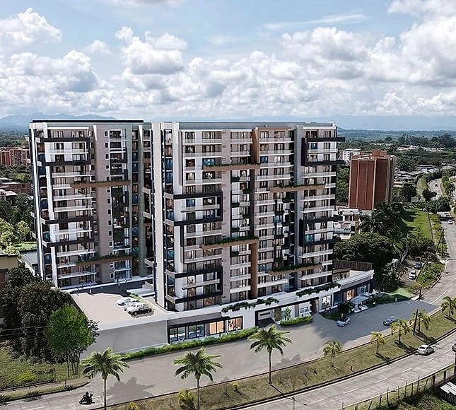 Vista del conjunto Cormorán Sky Home en Pereira